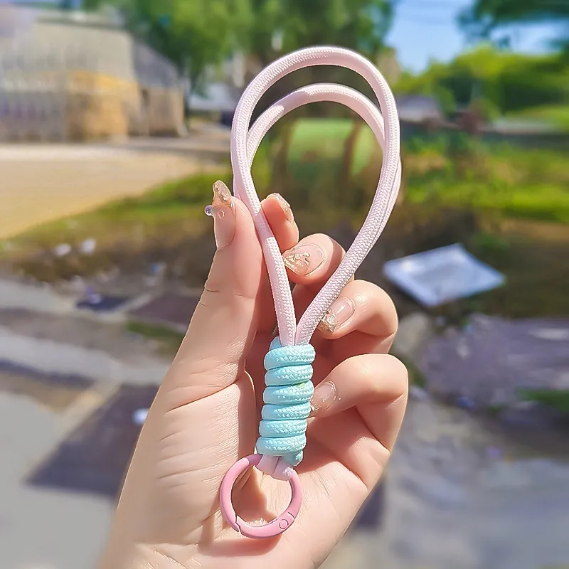 Handwoven Plush Doll Phone Lanyard – DIY Blind Box Style Strap, Instagram Aesthetic Keychain, Anti-Loss Bag Charm with Guochao Trendy Design